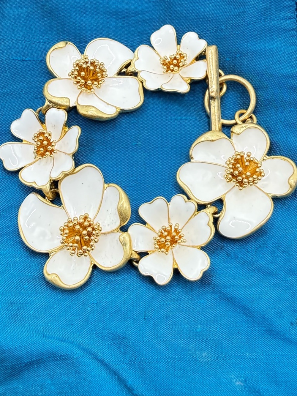 Oscar de la Renta Flower Bracelet